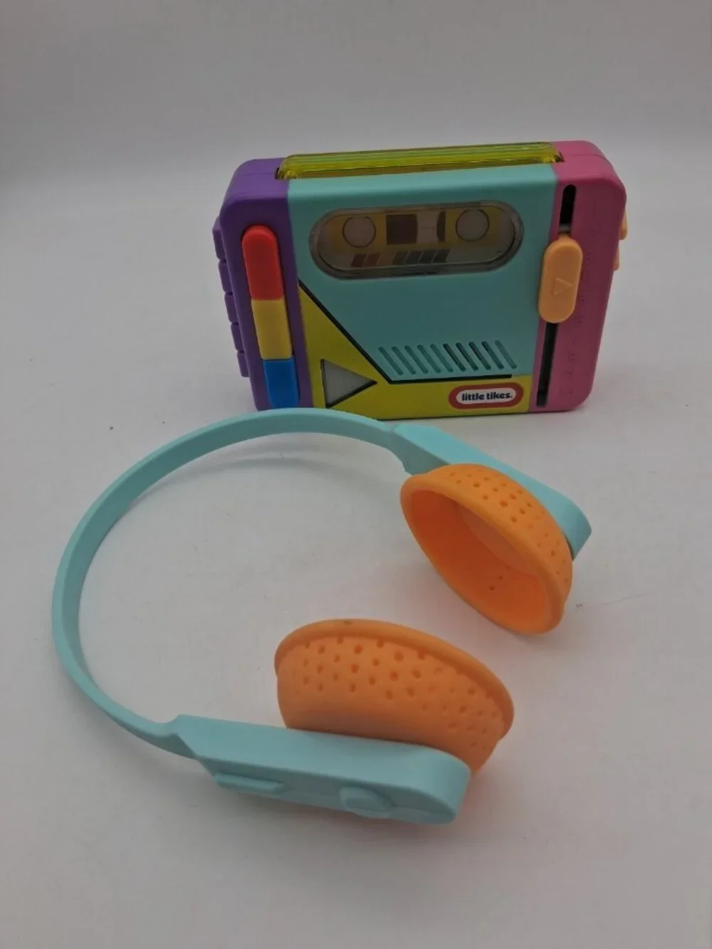 Little Tikes Rainbow Remix Music Pretend Cassette Player Walkman Toy Works